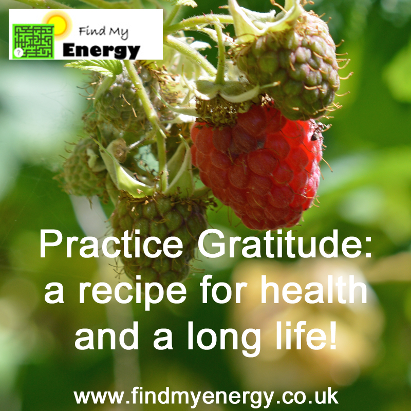 Practice gratitude a recipe for health and a long life